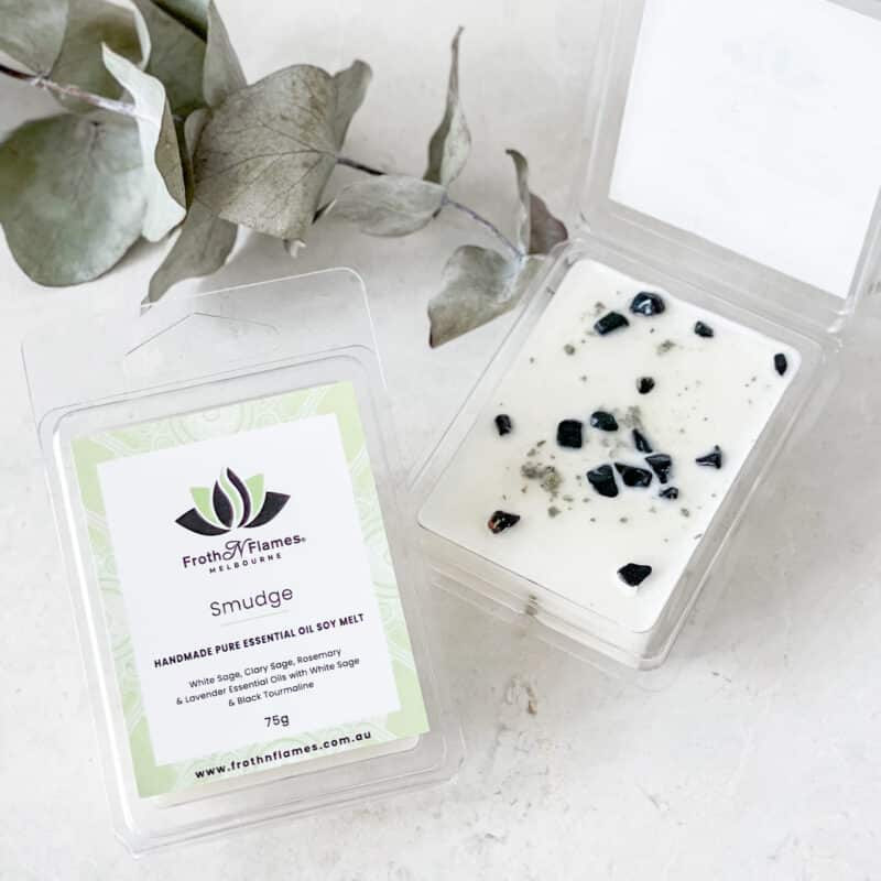 smudge essential oil soy melt