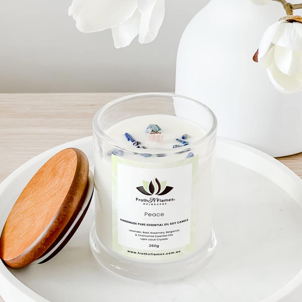 Peace essential oil candle