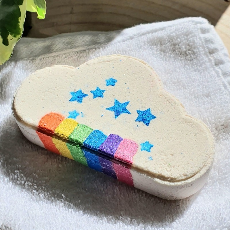 bath bomb rainbow